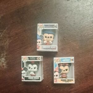 Funko Pop! Disney Sorcerer Mickey and Minnie Mouse Figures